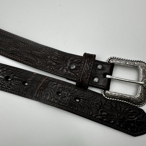 Ariat Leather Belt Mens Size 46 A10004305 - Picture 4 of 7